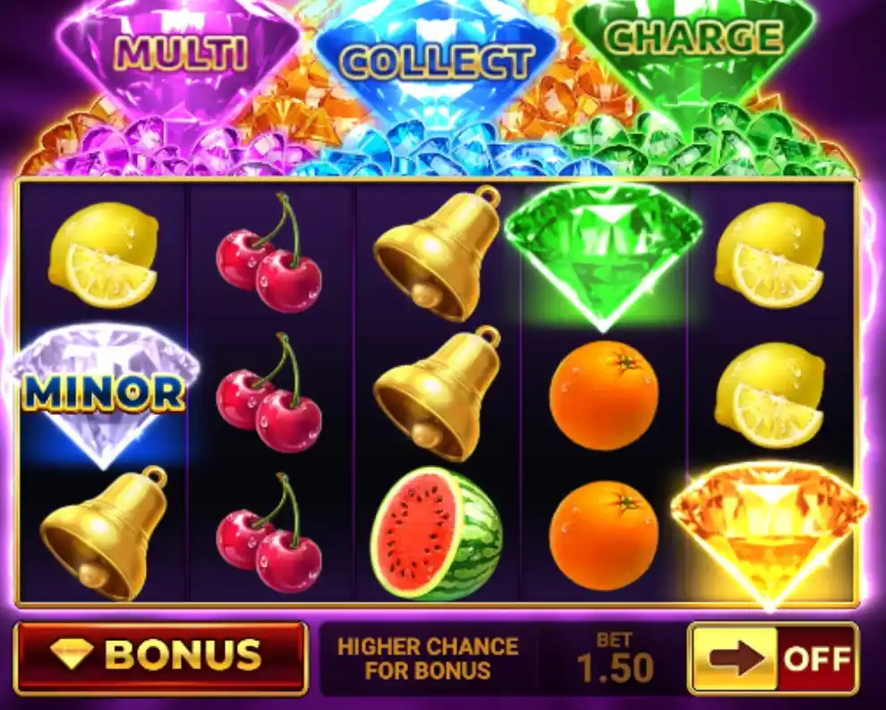4 Supershiny Diamonds Bonus Buy Options